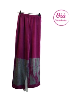 Pantalón Itaparica, violeta/gris batik abarca hasta L - comprar online