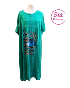 Vestido Ramira ojo salvaje, verde esperanza abarca hasta XXXL - comprar online