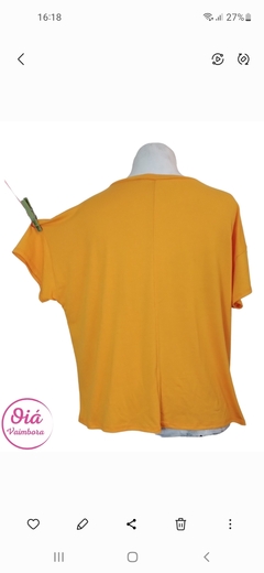 Remera Rita naranja colibri talle ùnico - comprar online