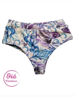 Bombacha bikini blanca estampa medusa - comprar online