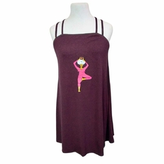 Vestido Cata violeta uva yoga M,L