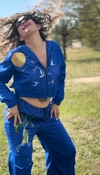 Campera Ruperta Vientos azul pájaros