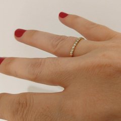 Anel Meia Aliança Ouro18k - comprar online