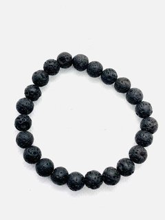 Pulseira Masculina Lava Vulcânica Natural - comprar online