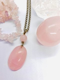 Pingente Quartzo Rosa - comprar online