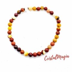 Pulseira Jaspe Australiano (mookaite/ Kenia) - loja online