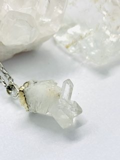 Pingente Quartzo Elestial Branco 7g - CristalMagia