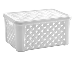 Caixa rattan 51cm C x 35cm L x 21cm A cod 711 br