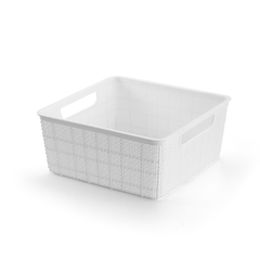 Home Organize branco 4,5lts 23cm C x 23cm L x 10cm A cod. 1715br