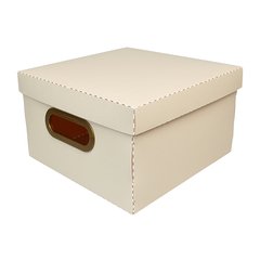 Caixa Organizadora Linho Pequena 25 x 25 x 15cm Rosa CL cod.2204 W