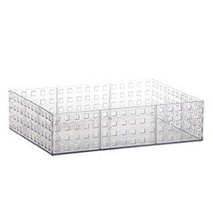 Organizador empilhável 32x23x8cm cristal cod.837 - comprar online