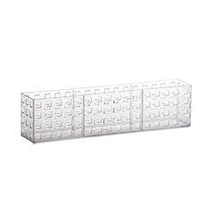 Organizador empilhável 32x5,7x8cm cristal cod.839