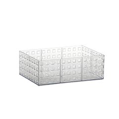 Organizador empilhável 23x16x8cm cristal cod.840