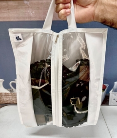 Bolsa porta sapato/tennis tnt+nylon+pvc Tam M 35x40 Br cod.521490 - loja online