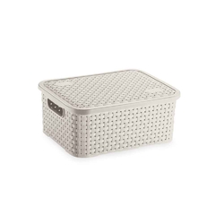 Caixa Organizador Rattan Pequeno C/T cor Areia cod. 062/S1