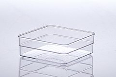 Organizador diamond 15x15x5,2cm cristal cod.937