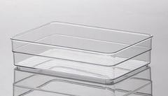 Organizador diamond 22,5x15x5,2cm cristal cod.938