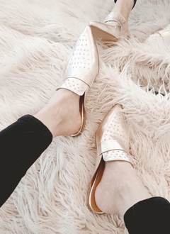 Charly Mules oro blanco - comprar online