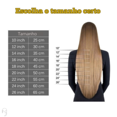 Imagem do Cabelo Humano Brasileiro 40 CM BN1 (50 gramas)