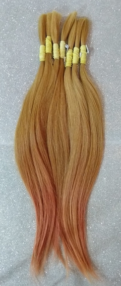 55 cm CABELO HUMANO loiro para pigmentar (50 gramas) L2