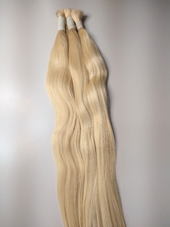 65 cm CABELO HUMANO loiro brasileiro (50 GRAMAS) L4 - Gi Matthias - Beleza Negra Hair