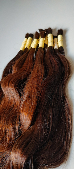 Cabelo Humano Brasileiro 40 CM BN1 (50 gramas) - Gi Matthias - Beleza Negra Hair