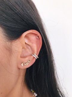 Mini Ear cuff três estrelas na internet