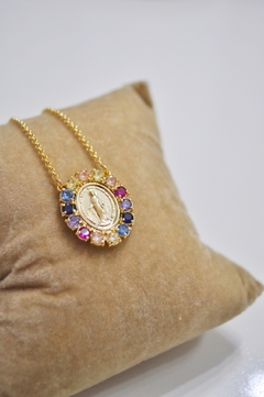 medalha Nossa Senhora rainbow - comprar online