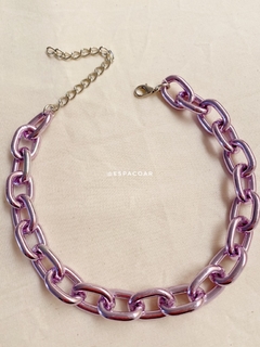 Choker purple chain - comprar online