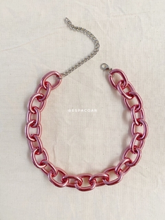 Choker pink chain 