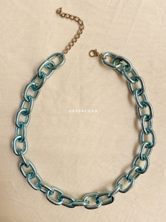 Colar blue chain
