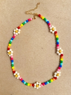 colar de flores beads