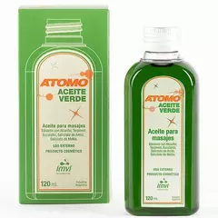 Atomo Aceite Verde para Masajes - comprar online