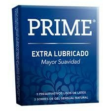 Prime Preservativo Liso Extra Lubricado más Gel Natural - comprar online