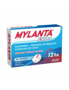 Mylanta Extra Comprimidos Masticables Sabor Menta (800 mg / 10 mg /165 mg) - comprar online