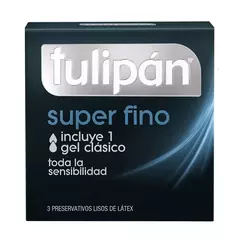 Tulipan Preservativo Súper Fino Extra Lubricado - comprar online