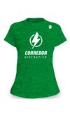 Camisa Mescla Verde Corredor Hiperativo - Feminina