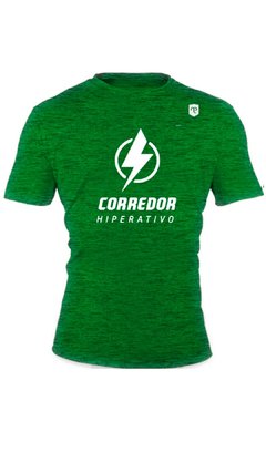 Camisa Mescla Verde Corredor Hiperativo - Masculina