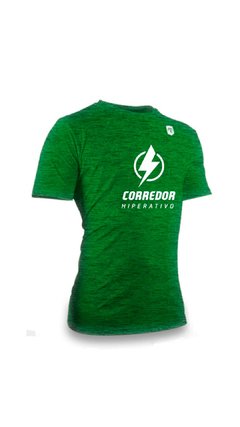 Camisa Mescla Verde Corredor Hiperativo - Masculina - comprar online