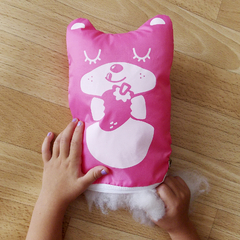 Rompevientos + Funda "Gatita Albertina" | Rosa - Arturito - Diseño infantil