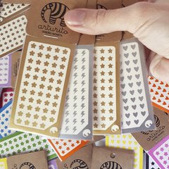 stickers uñas diseño vinilo nail art miniformitas autoadhesivas