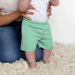 short bebé bermuda rústico algodón primavera verano 