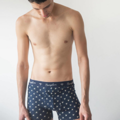 Boxer logomania azul marino - comprar online