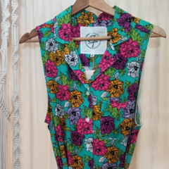 Vestido camisero sin mangas estampados - comprar online