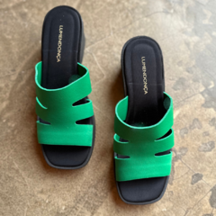 Tamanco neoprene verde na internet