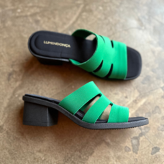 Tamanco neoprene verde - Lumendonça Calçados