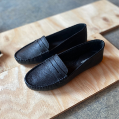 Mocassim básico couro preto - Lumendonça Calçados