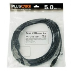 Cabo Usb 2.0 Am X BM 5M Preto Pc-Usb5001 Plus Cable - comprar online