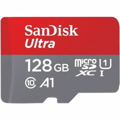 Cartão de Memória Micro SD 128GB C/ Adap. SD Classe 10