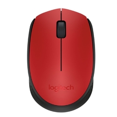 Mouse Wireless Logitech M170 Optico - Vermelho